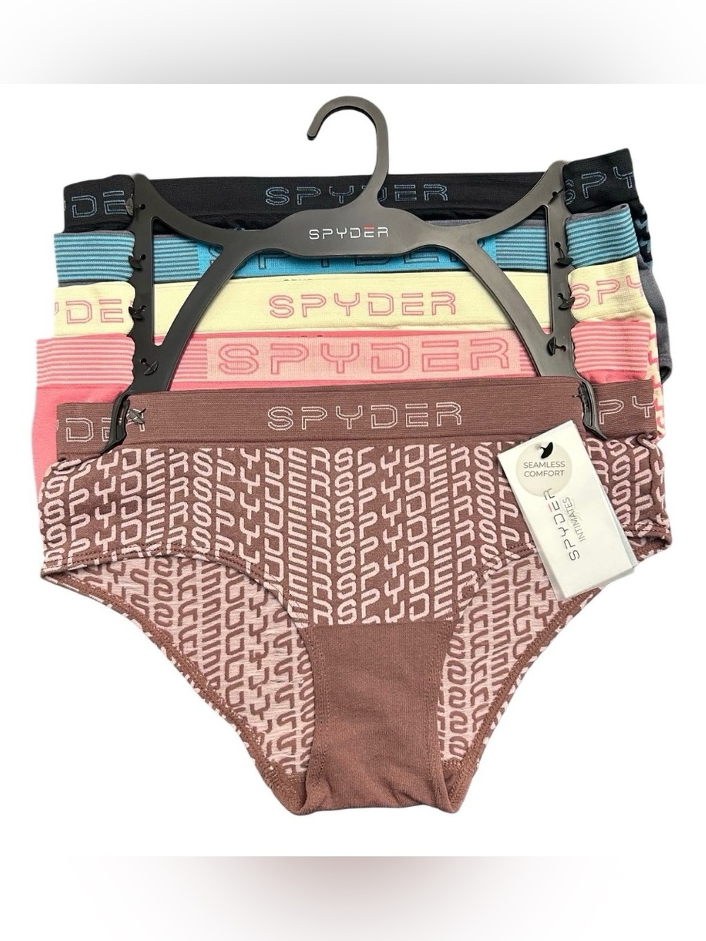 Spyder Women’s Hipster Seamless Underwear 5 Pairs Size Large New With Tags